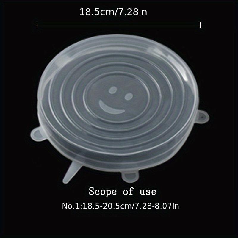 6pcs Silicone Stretch Lids Reusable Food Saving Cover