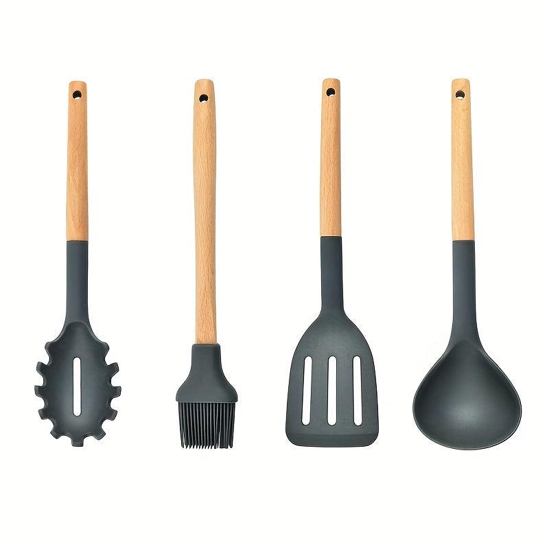 1pc Kitchen Utensil Set - Brush, Ladle, Slotted Turner - Kitchen Gadgets