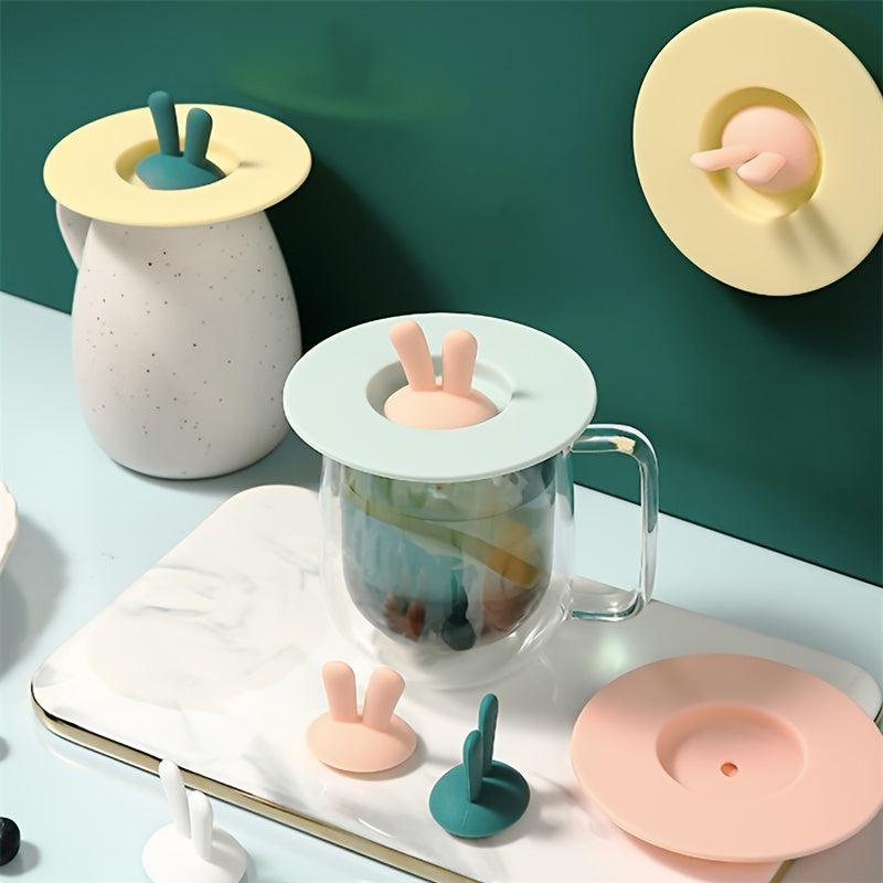 Leak-proof Silicone Cup Lid for Ceramic Mugs