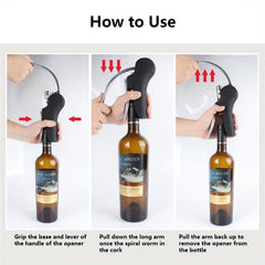 Convenient Wine Bottle Opener Set Foil Cutter Corkscrew Lifter Kit