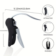 Convenient Wine Bottle Opener Set Foil Cutter Corkscrew Lifter Kit
