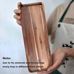 Wood Serving Tray for Food Snacks Drinks Sushi Steak Pizza Desserts Cakes