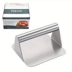 Stainless Steel Hamburger Meat Press Kitchen Gadget