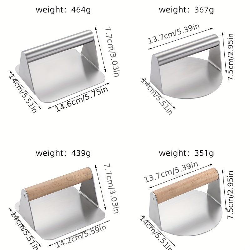 Stainless Steel Hamburger Meat Press Kitchen Gadget