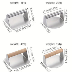 Stainless Steel Hamburger Meat Press Kitchen Gadget