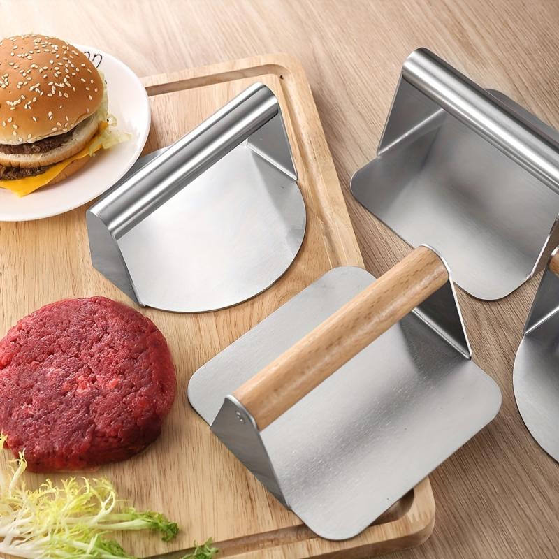 Stainless Steel Hamburger Meat Press Kitchen Gadget
