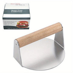 Stainless Steel Hamburger Meat Press Kitchen Gadget
