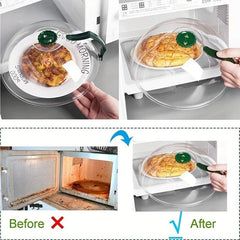 3pcs Microwave Splatter Cover and Utensils Rest Set