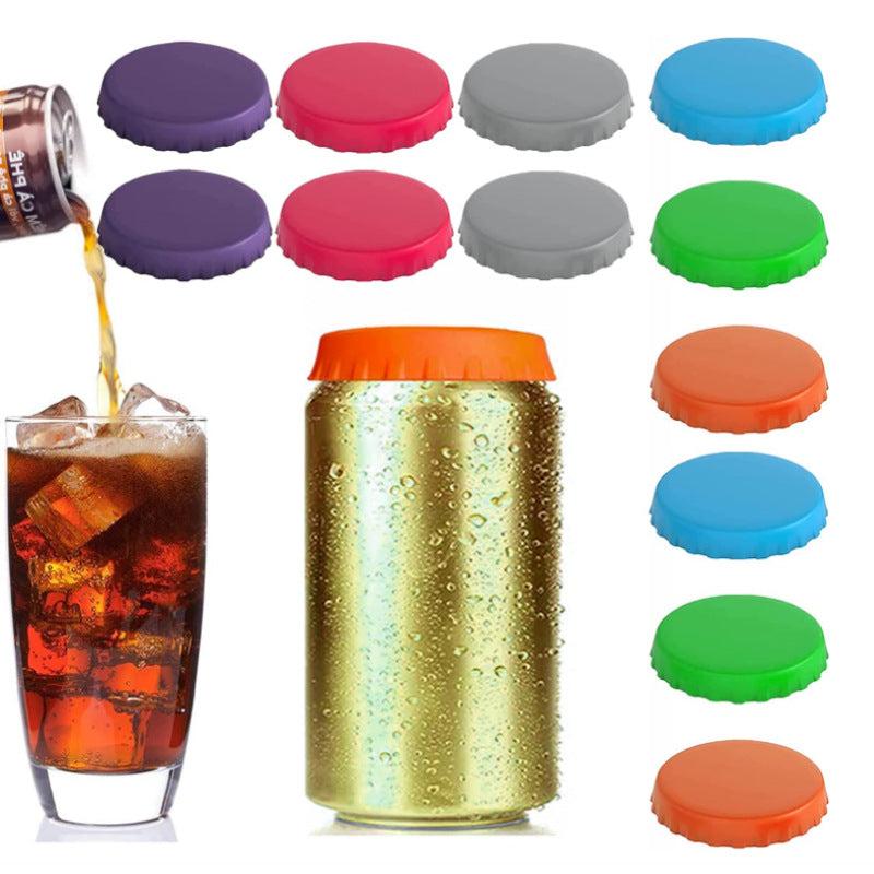 6pcs Silicone Can Lids Reusable Leak Proof Can Lids for Beverages