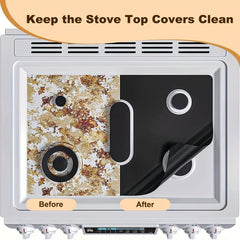 Non Stick Gas Stove Top Protectors 62 X 41 Reusable Oven Liners