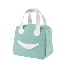 Durable Smile Face Lunch Box Thermal Tote Bag For Adults