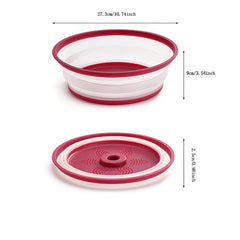Large Round Foldable Microwave Food Cover 10.74x3.54
