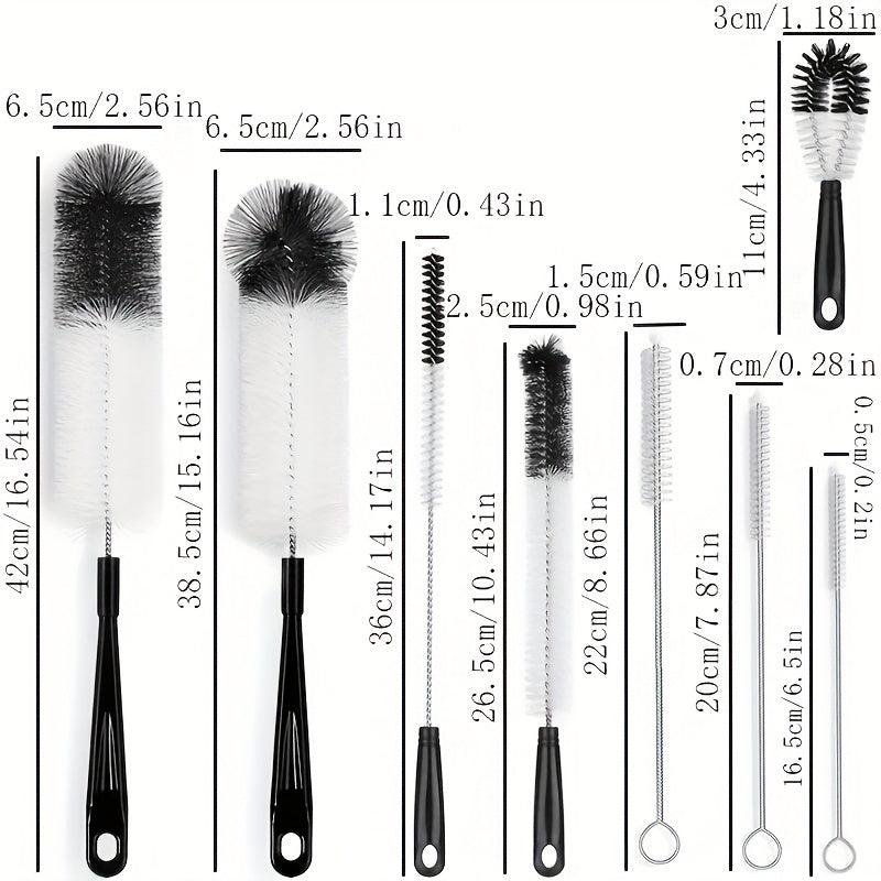 8pcs Bottle Cleaning Brush Set for Small Mouth Glass
