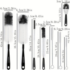 8pcs Bottle Cleaning Brush Set for Small Mouth Glass