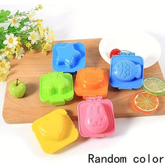 6 Pcs Boil Egg Mold Cake Chocolate Mold Rabbit Bear Fish Car Star Love Heart