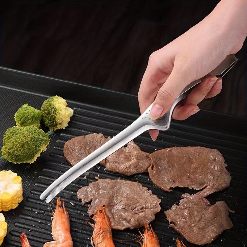 1PC Stainless Steel Food Clip Barbecue Meat Clip Bread Steak