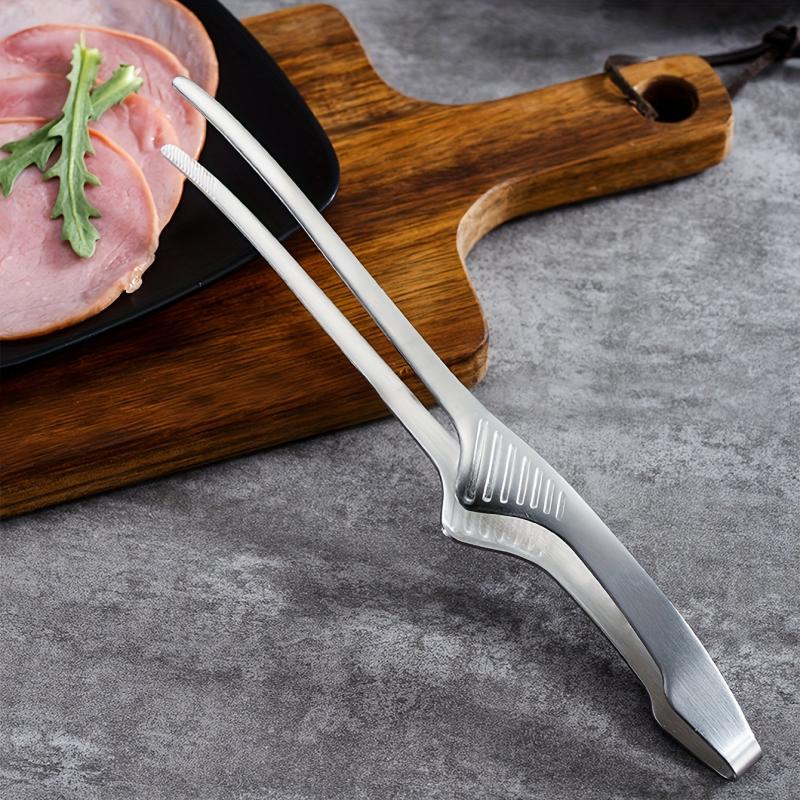 1PC Stainless Steel Food Clip Barbecue Meat Clip Bread Steak