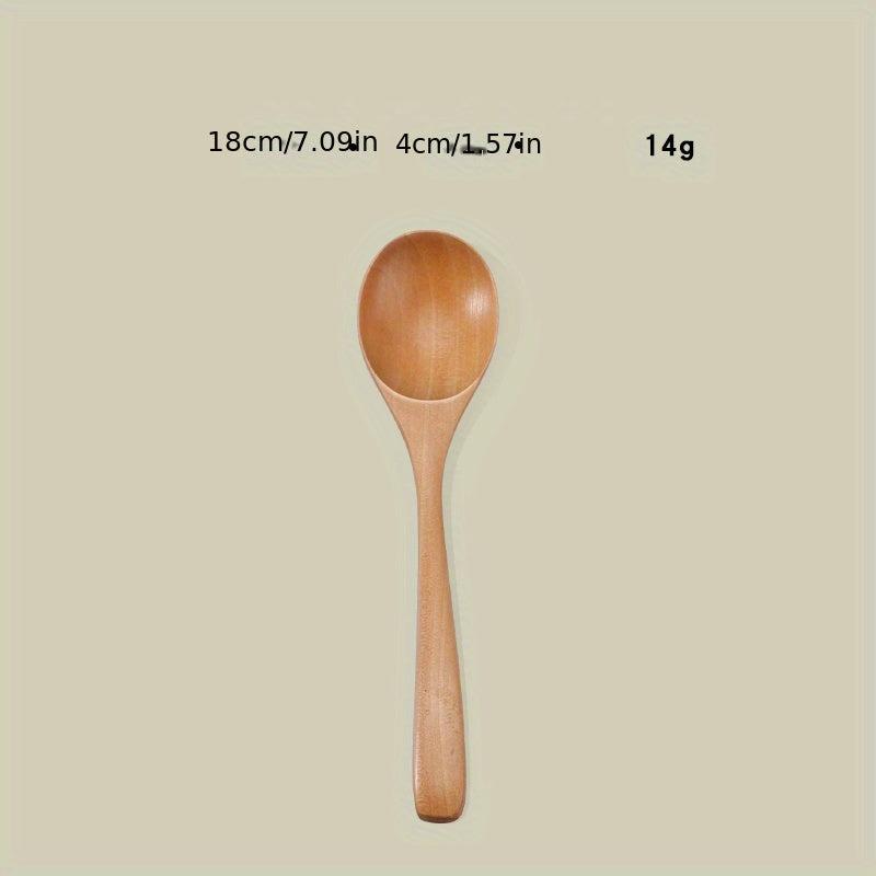 Wooden Soup Ladle Long Handle Large Spoon Tableware Serving Spoon
