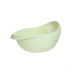 Set of 3 Portable Drain Baskets for Cleaning and Storing Vegetables and Fruits