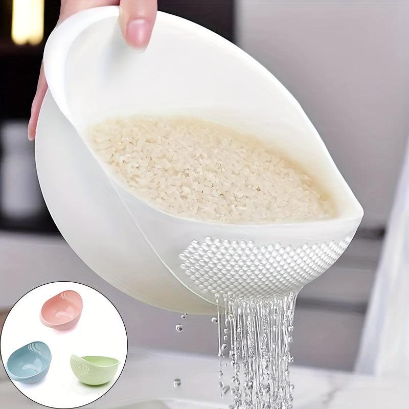 Set of 3 Portable Drain Baskets for Cleaning and Storing Vegetables and Fruits