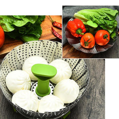 Stainless Steel Vegetable Steamer Basket for Cooking Food with Removable Handle