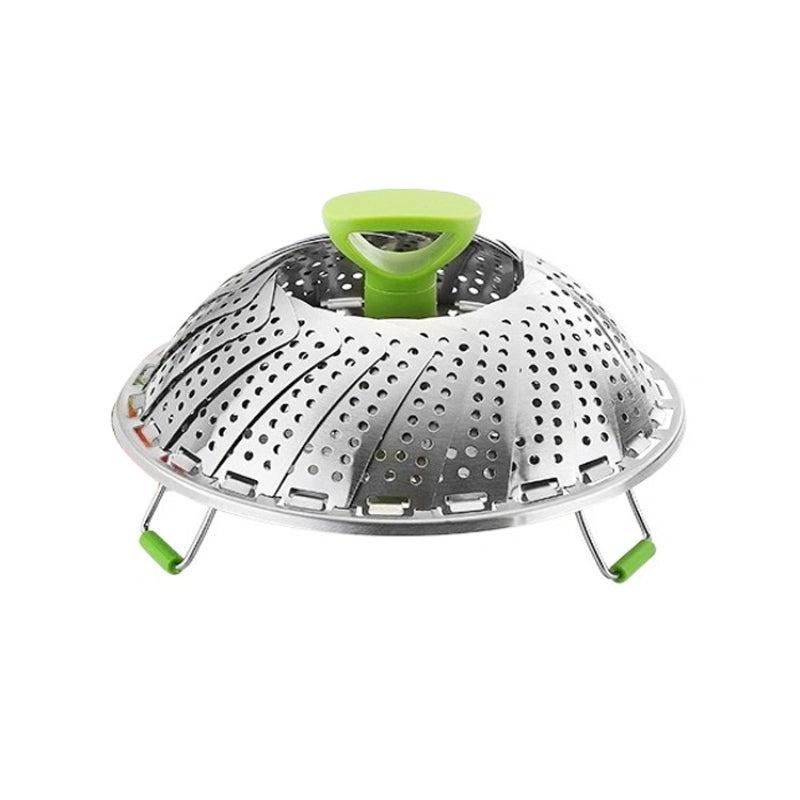 Stainless Steel Vegetable Steamer Basket for Cooking Food with Removable Handle