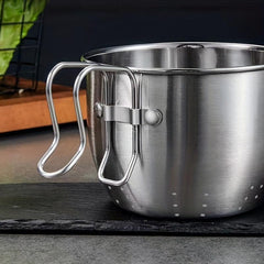 Stainless Steel Drain Basket Hanging Storage Filter Strainer