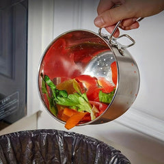 Stainless Steel Drain Basket Hanging Storage Filter Strainer