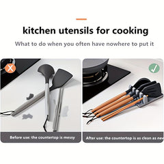 Kitchen Utensil Rest Waterproof Oilproof for Spoons Forks and Chopsticks