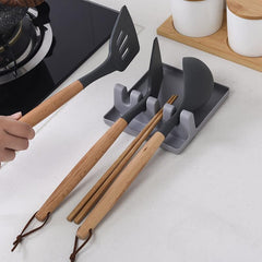 Kitchen Utensil Rest Waterproof Oilproof for Spoons Forks and Chopsticks