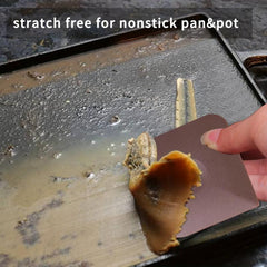 3pcs Pan Scrapers Dish Scraper Tool Set Cleaner Polycarbonate Plastic