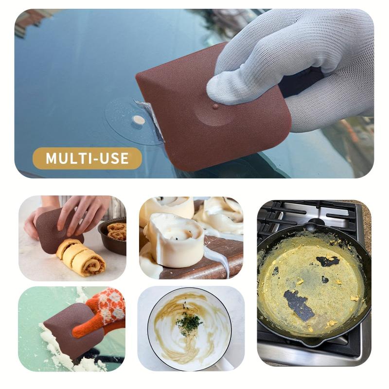 3pcs Pan Scrapers Dish Scraper Tool Set Cleaner Polycarbonate Plastic