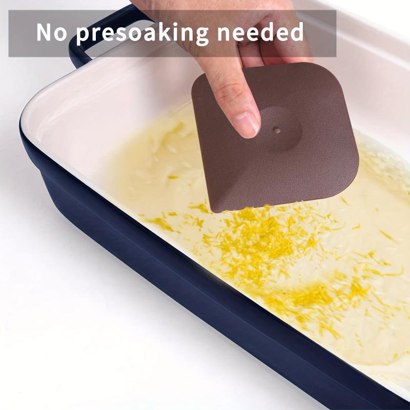 3pcs Pan Scrapers Dish Scraper Tool Set Cleaner Polycarbonate Plastic