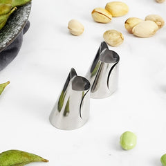 4pcs Silkworm Bean Peeling Finger Ring Tool
