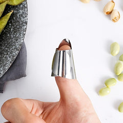 4pcs Silkworm Bean Peeling Finger Ring Tool