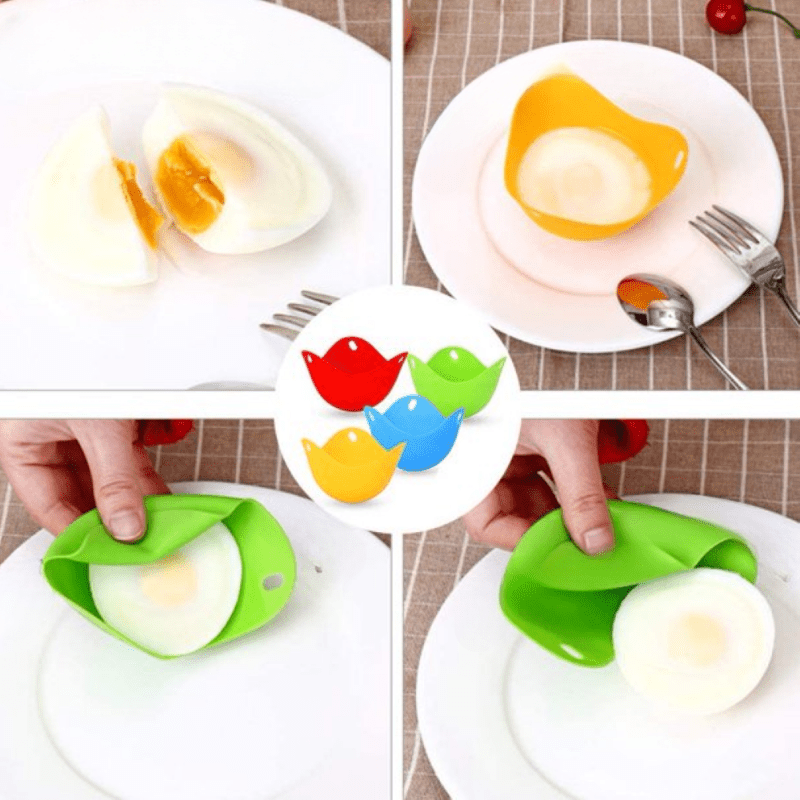 4pcs Non Stick Egg Poachers Kitchen Gadget