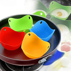 4pcs Non Stick Egg Poachers Kitchen Gadget