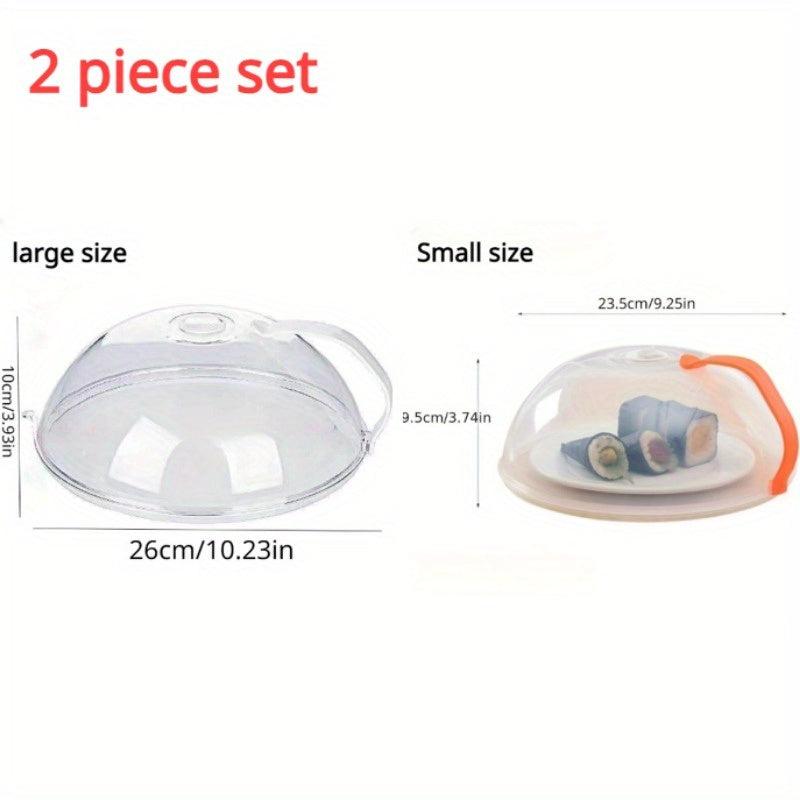 Set Of 3 Microwave Oven Heating Splash Guard Kitchen Tool Rack