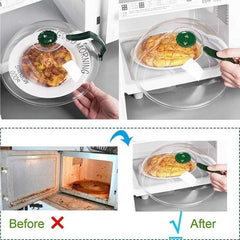 Set Of 3 Microwave Oven Heating Splash Guard Kitchen Tool Rack