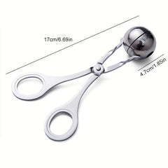 Meatball Scoop Ball Maker Stainless Steel Meat Baller Tongs Cake Pop Maker