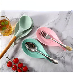 Silicone Spoon Rest Heat Insulated Utensils Rest Kitchen Gadget