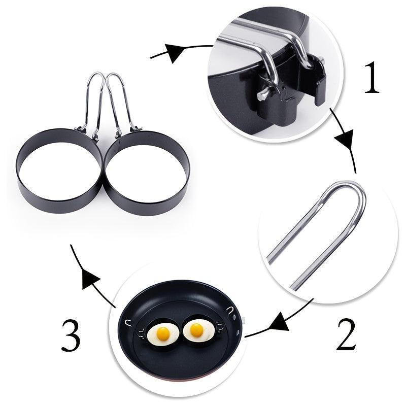 Stainless Steel Omelette Mold Round Eggs Mould Non-stick Fried Egg Ring