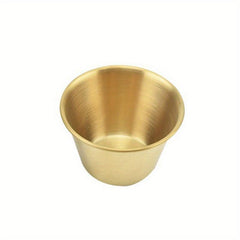 1pc Stainless Steel Sauce Cup Round Ramekin Condiment Sauce Cups Dipping Bowl