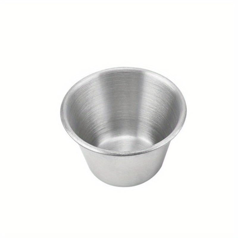 1pc Stainless Steel Sauce Cup Round Ramekin Condiment Sauce Cups Dipping Bowl
