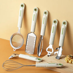 7pcs Kitchen Utensils Set Grater Peeler Whisk Can Opener Gadgets