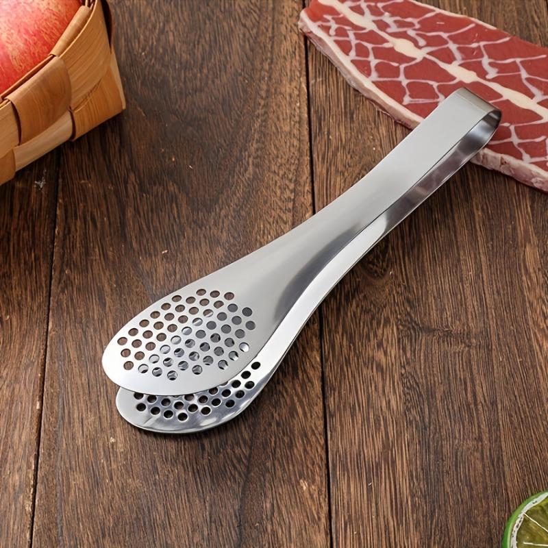 Stainless Steel Kitchen Tongs Non Stick Heat Resistant BBQ Cooking Utensil