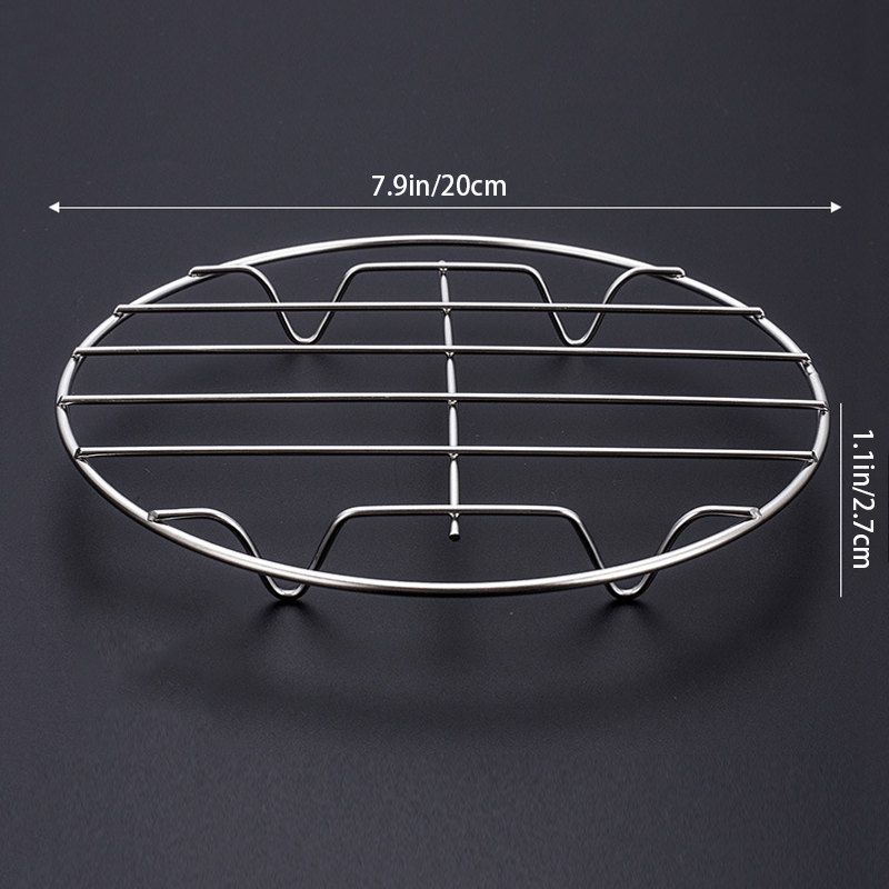 201 Stainless Steel Steaming Rack Steaming Grid Round Mini Small Steamer