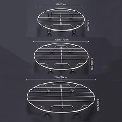201 Stainless Steel Steaming Rack Steaming Grid Round Mini Small Steamer