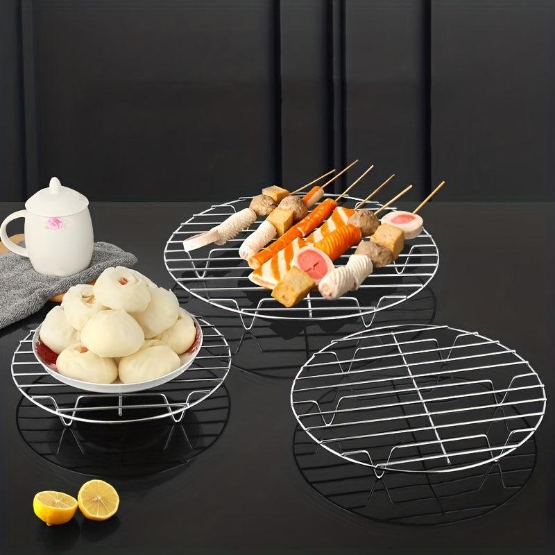 201 Stainless Steel Steaming Rack Steaming Grid Round Mini Small Steamer