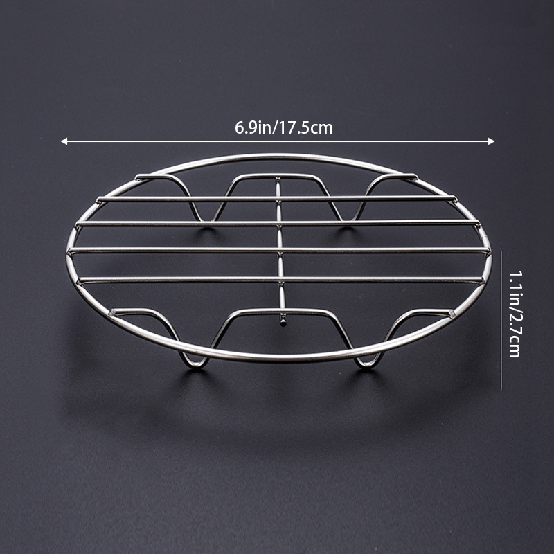 201 Stainless Steel Steaming Rack Steaming Grid Round Mini Small Steamer